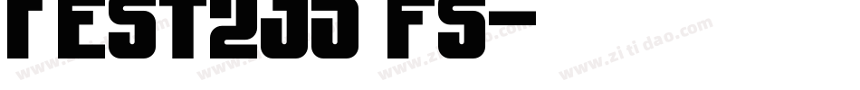 Fest235 fs字体转换